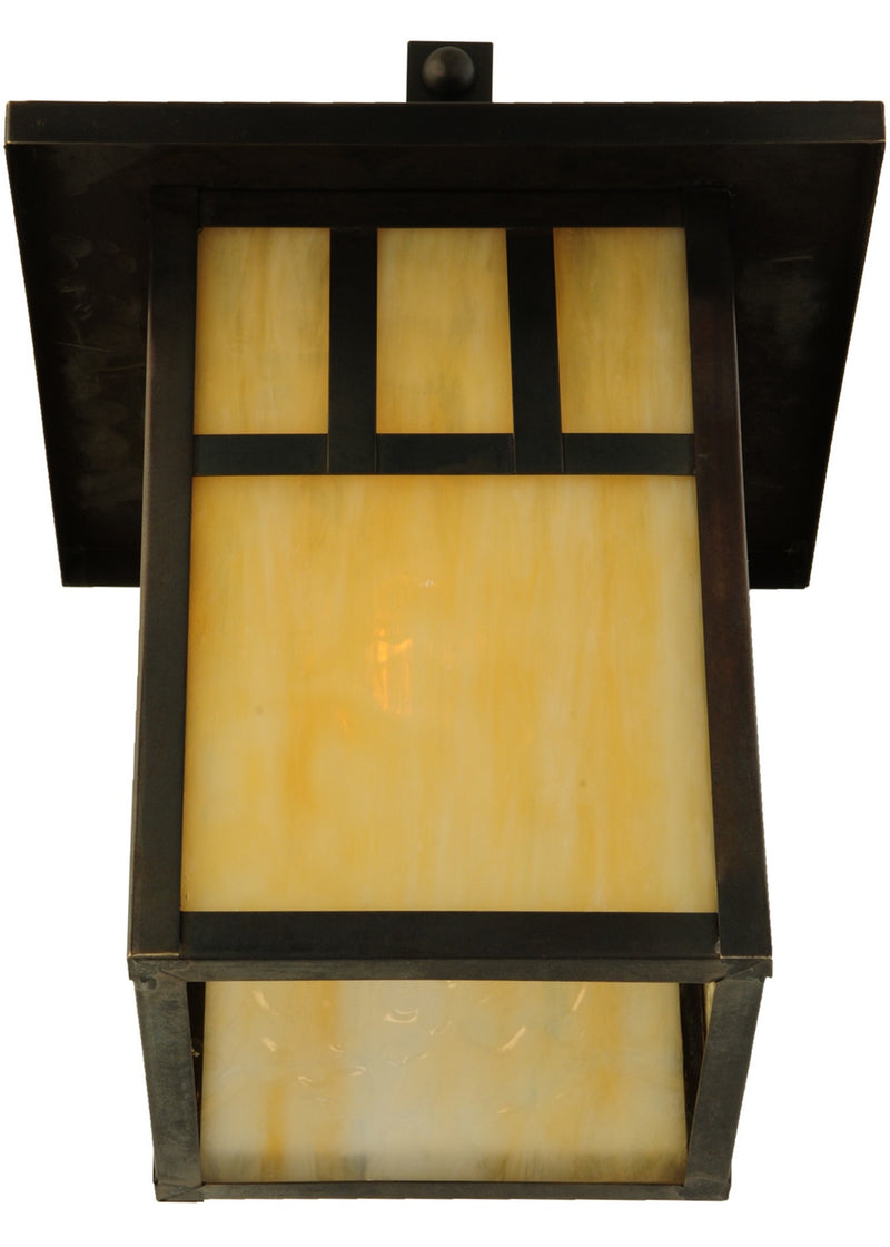 Meyda Tiffany 137575 One Light Wall Sconce, Craftsman Brown
