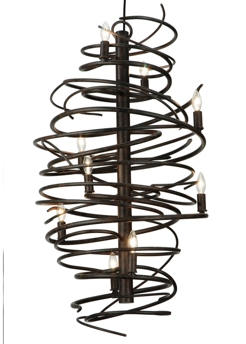 Meyda Tiffany 137641 Nine Light Chandelier, Coffee Bean