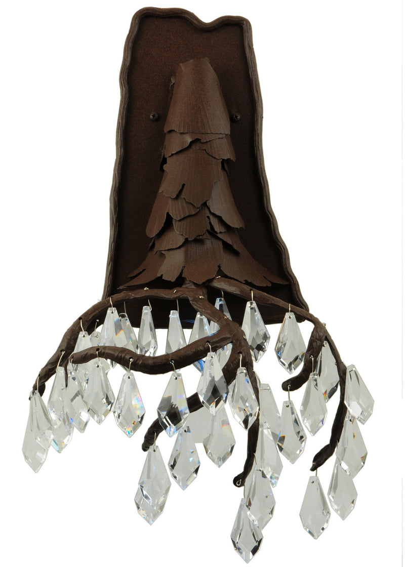 Meyda Tiffany 137761 One Light Wall Sconce, Cafe Noir