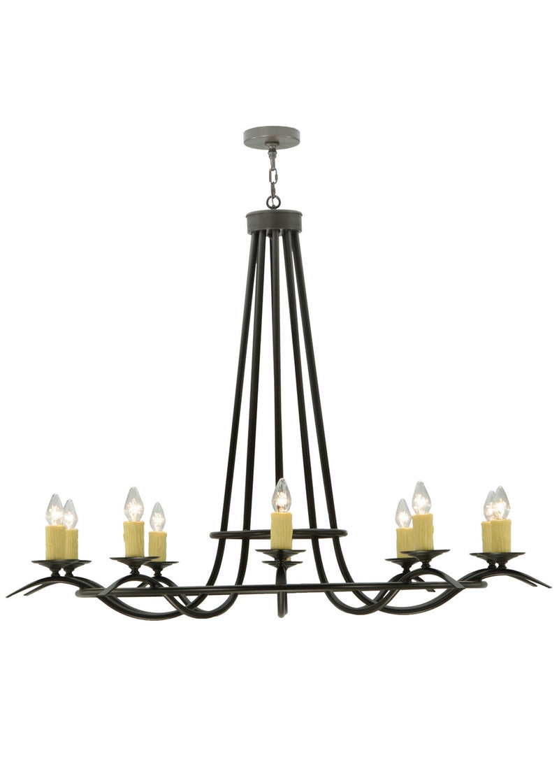 Meyda Tiffany 137894 Ten Light Chandelier, Timeless Bronze
