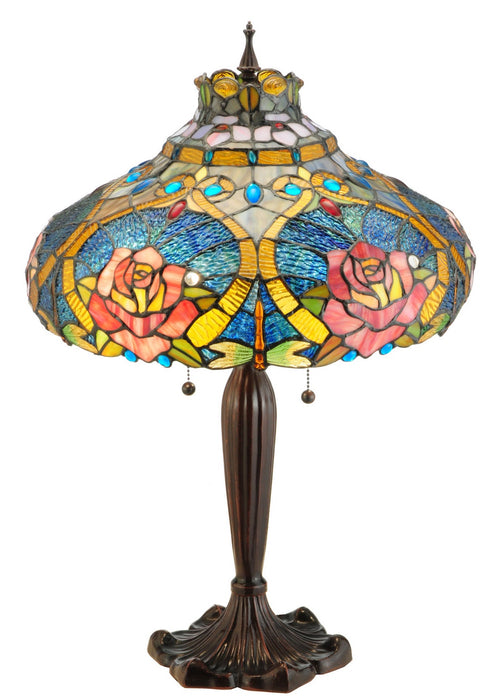 Meyda Tiffany 138108 Table Lamp, Mahogany Bronze