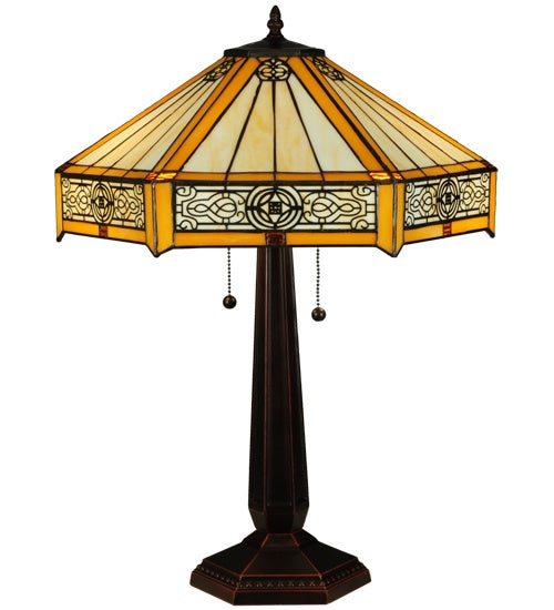 Meyda Tiffany 138116 Table Lamp, Mahogany Bronze
