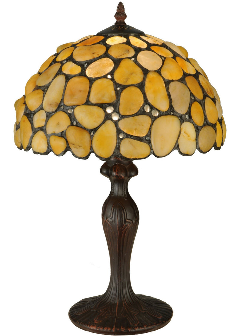 Meyda Tiffany 138123 One Light Table Lamp, Mahogany Bronze