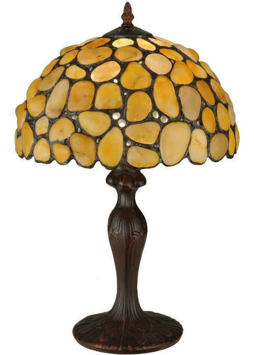 Meyda Tiffany 138123 One Light Table Lamp, Mahogany Bronze