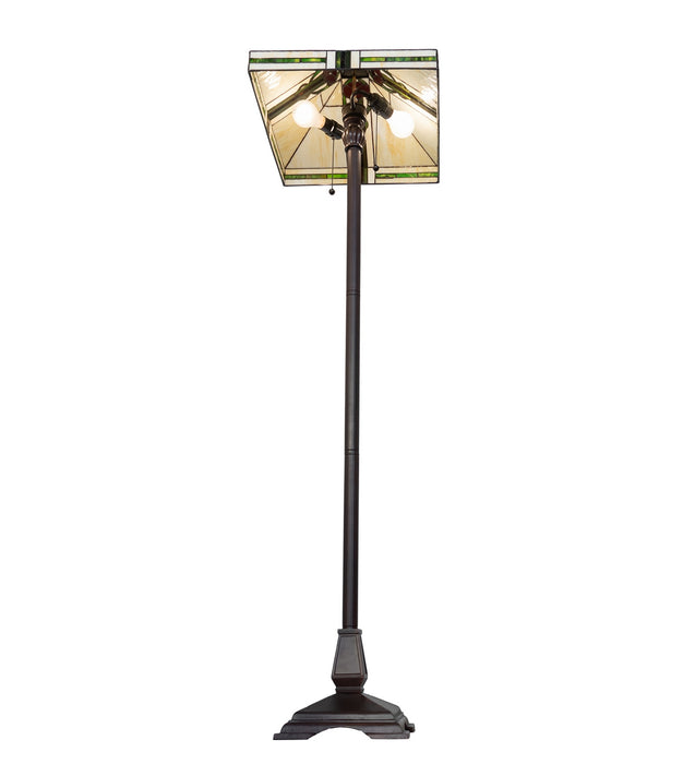 Meyda Tiffany 138127 Two Light Floor Lamp, Mahogany Bronze