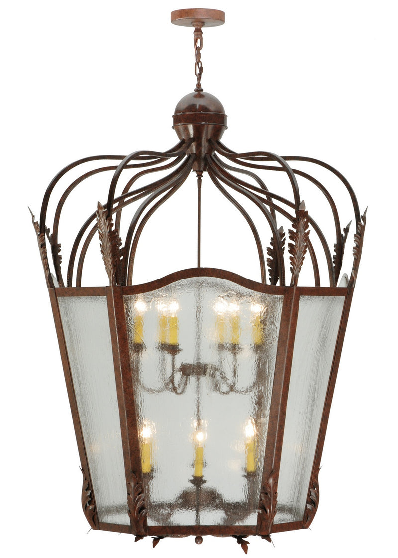 Meyda Tiffany 138234 12 Light Pendant, Rusty Nail Textured