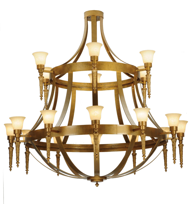 Meyda Tiffany 138241 18 Light Chandelier, Gilded Gold Ii