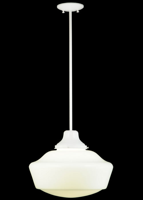 Meyda Tiffany 138399 One Light Pendant, White