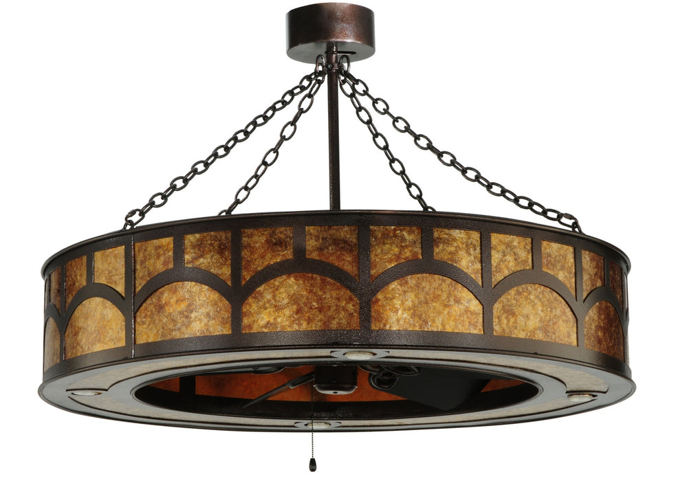 Meyda Tiffany 138522 16 Light Chandel-Air, Copper Vein