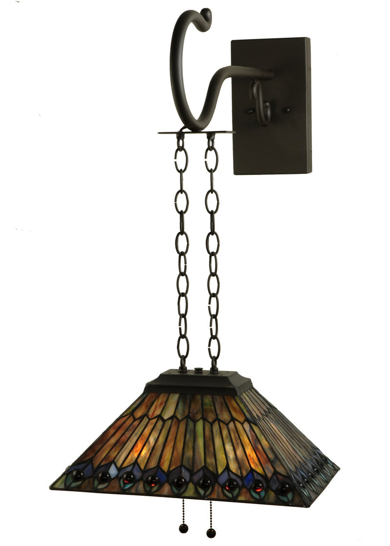 Meyda Tiffany 138560 Two Light Wall Sconce, Timeless Bronze