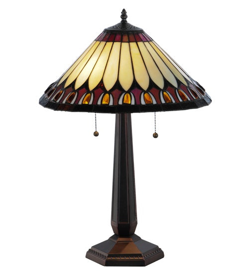 Meyda Tiffany 138579 Table Lamp, Mahogany Bronze