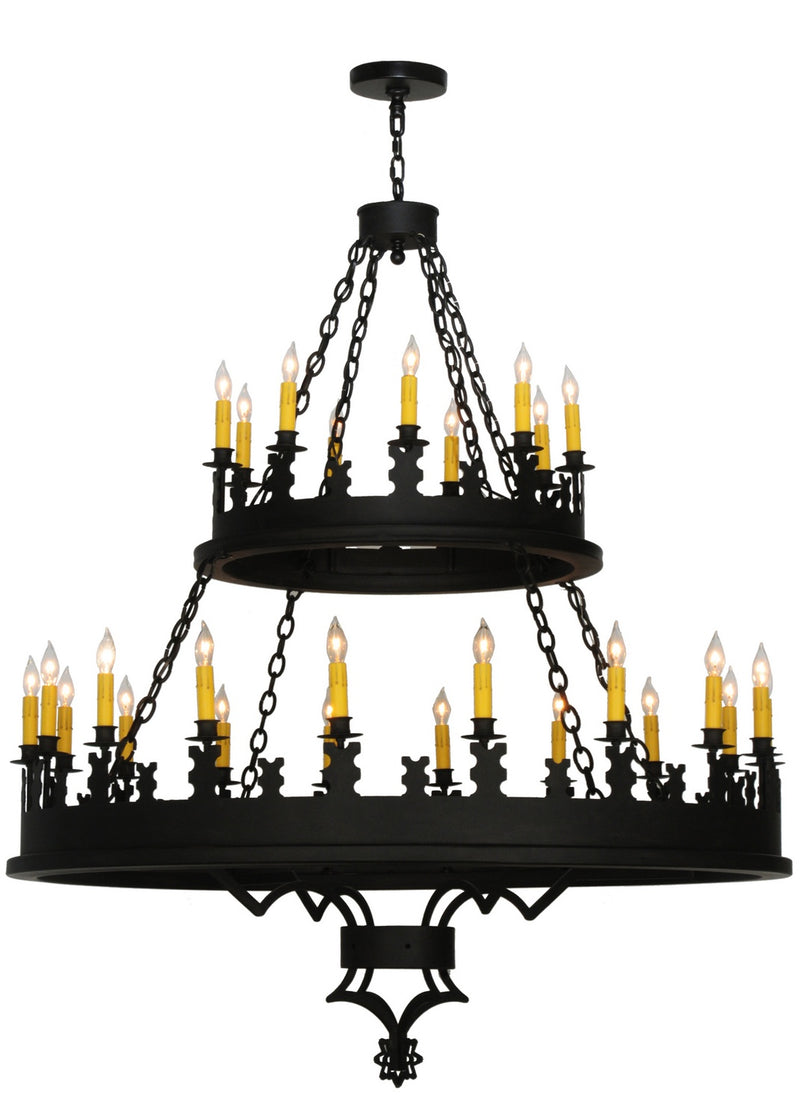Meyda Tiffany 138678 27 Light Chandelier, Costello Black
