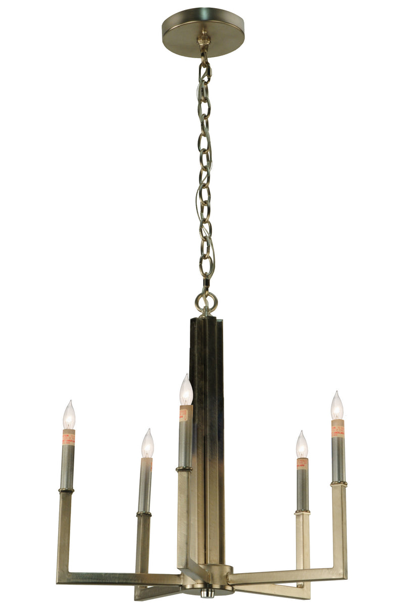 Meyda Tiffany 138719 Five Light Chandelier, Brushed Nickel