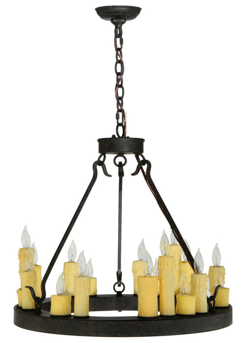 Meyda Tiffany 138768 18 Light Chandelier, Coffee Bean