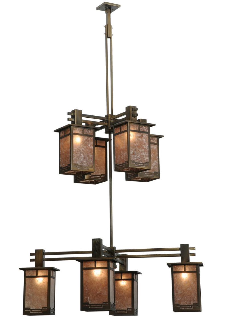 Meyda Tiffany 138897 Eight Light Chandelier, Antique Copper