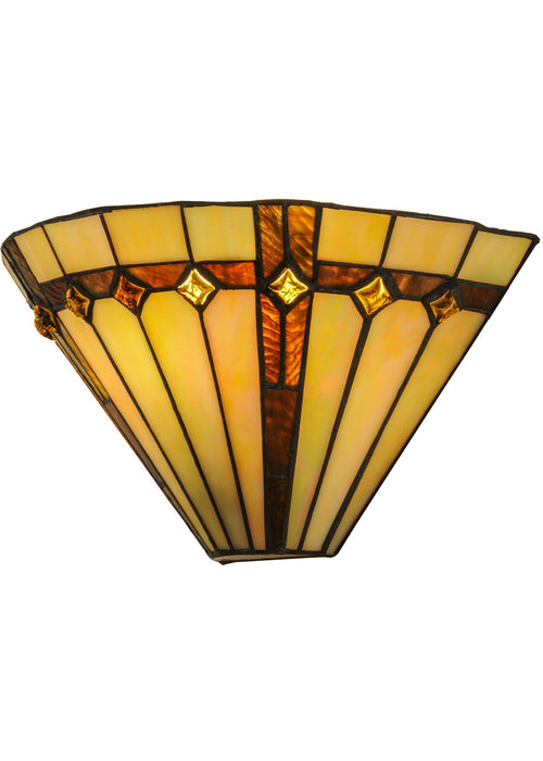 Meyda Tiffany 138902 One Light Wall Sconce, Pewter