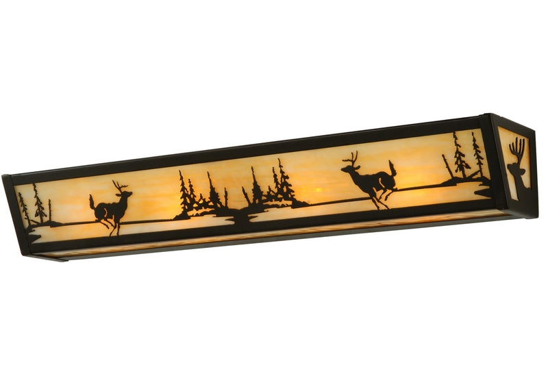 Meyda Tiffany 139230 Four Light Vanity, Timeless Bronze
