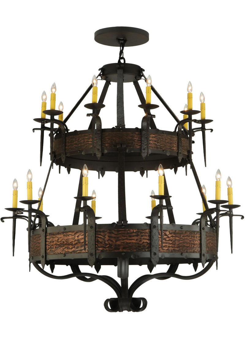 Meyda Tiffany 139252 20 Light Chandelier, Oil Rubbed Bronze / Blackened
