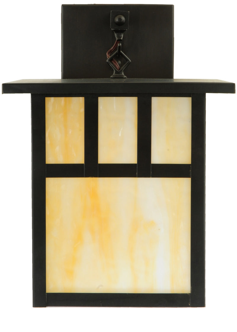 Meyda Tiffany 139259 Wall Sconce, Craftsman Brown