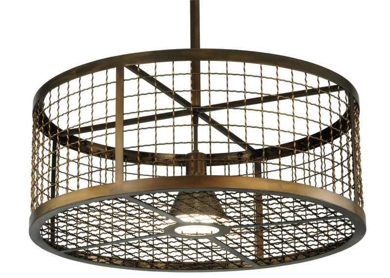 Meyda Tiffany 139279 One Light Pendant, Antique Copper