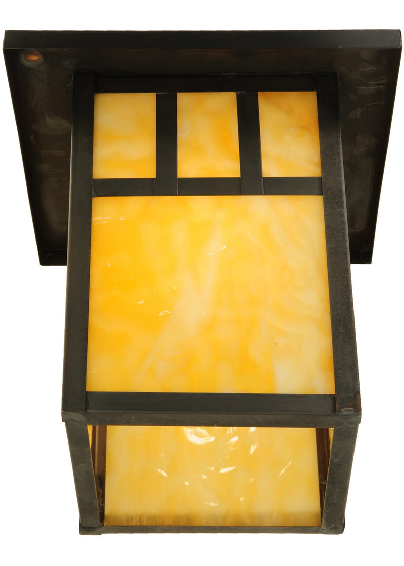Meyda Tiffany 139338 One Light Wall Sconce, Craftsman Brown