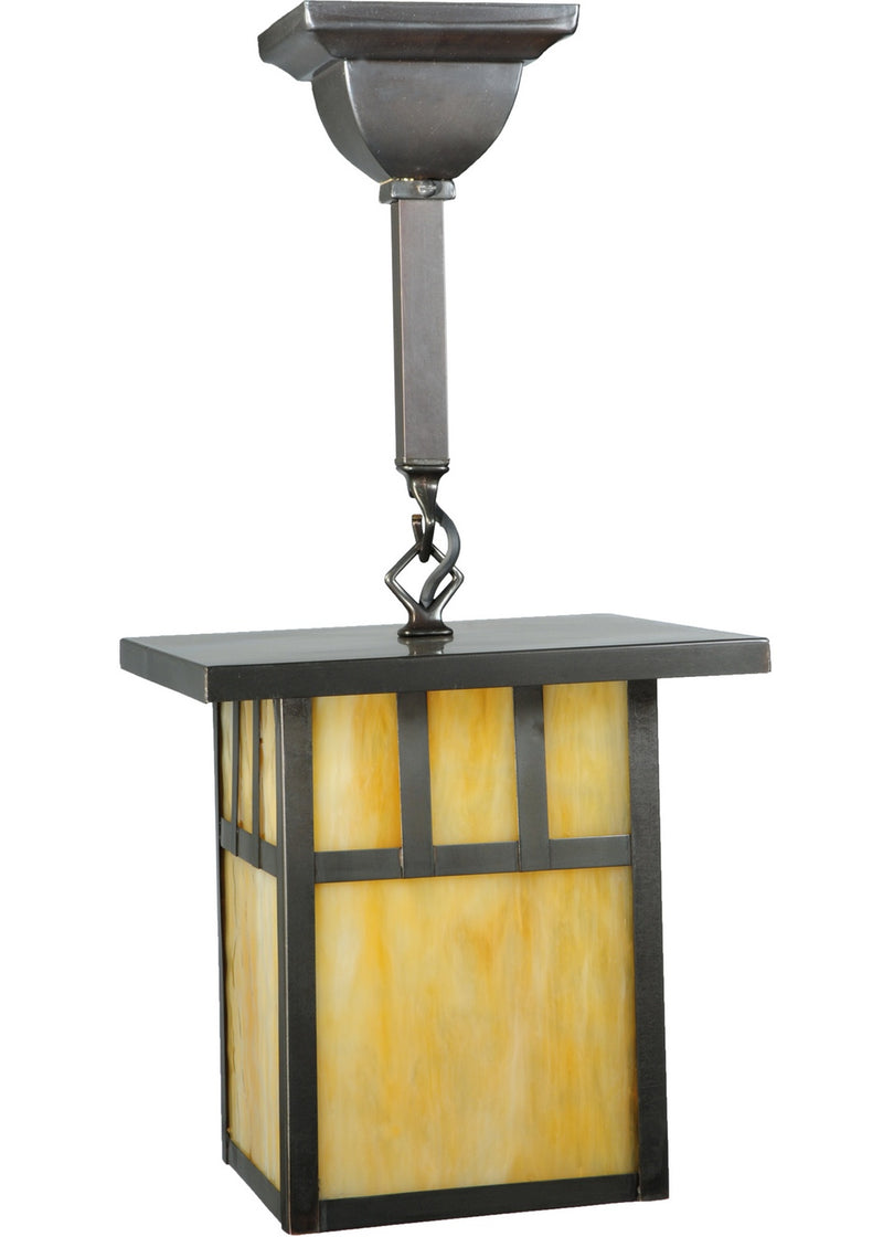 Meyda Tiffany 139480 One Light Pendant, Craftsman Brown