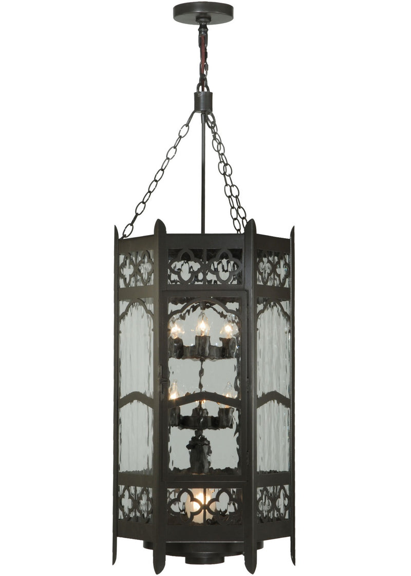Meyda Tiffany 139520 Seven Light Pendant, Timeless Bronze