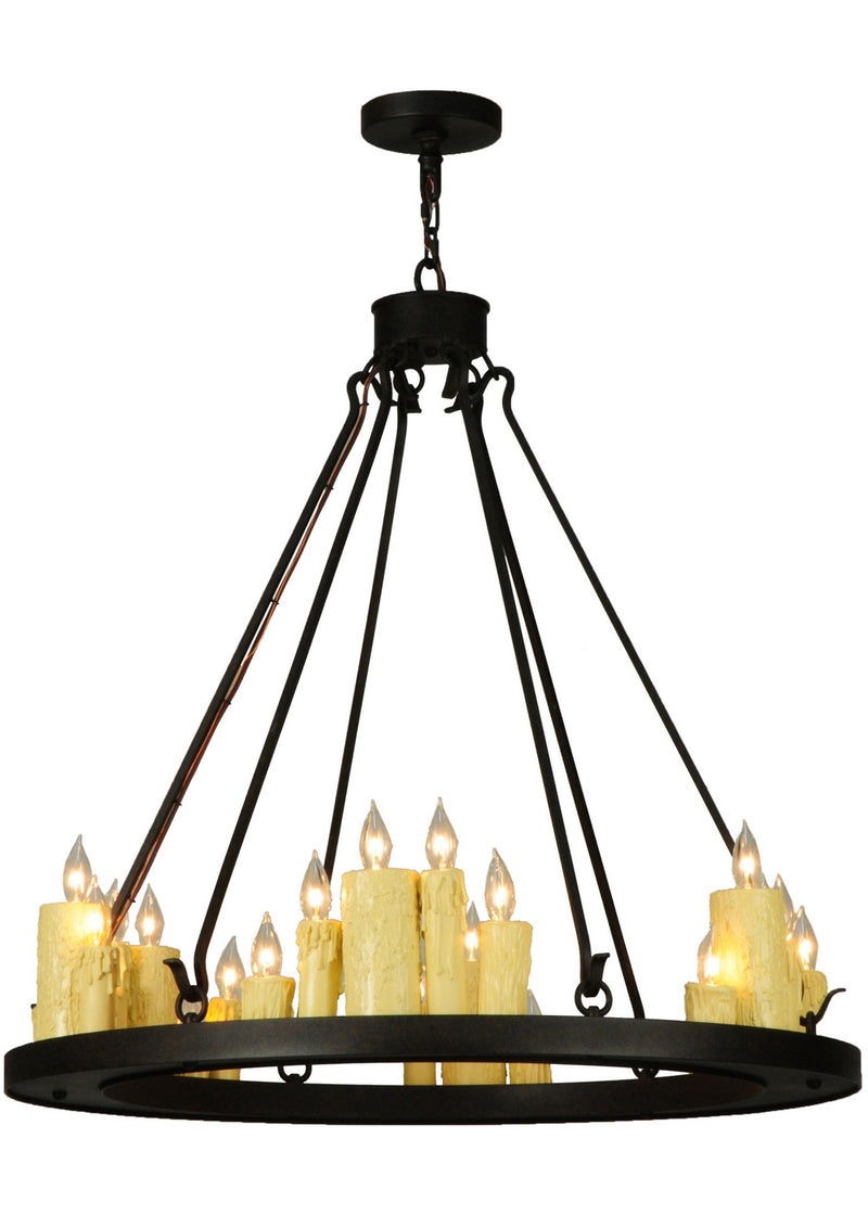 Meyda Tiffany 139761 24 Light Chandelier, Chestnut