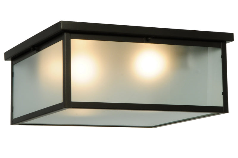 Meyda Tiffany 140293 Two Light Flushmount, Timeless Bronze