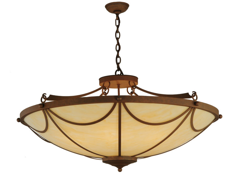 Meyda Tiffany 140405 Eight Light Pendant, Antique Rust