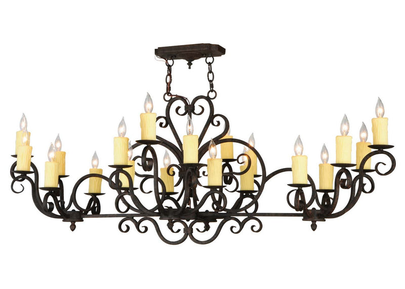 Meyda Tiffany 140507 20 Light Chandelier, Black Metal,Custom