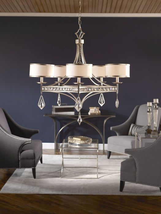 Uttermost 21268 Five Light Chandelier, Burnished Silver