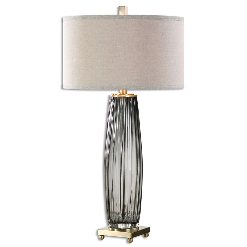 Uttermost 26698-1 One Light Table Lamp, Antique Brass