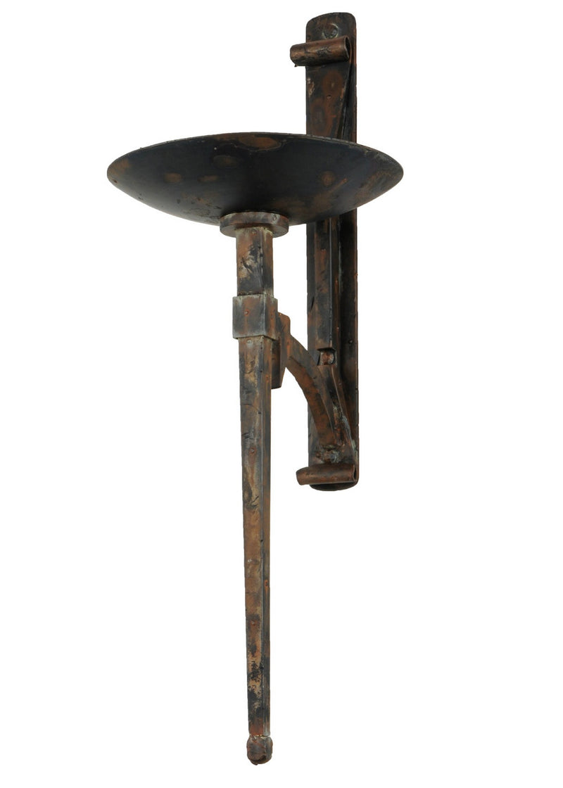 Meyda Tiffany 140609 Wall Sconce, Hand Rubbed Rusted & Waxed Iron