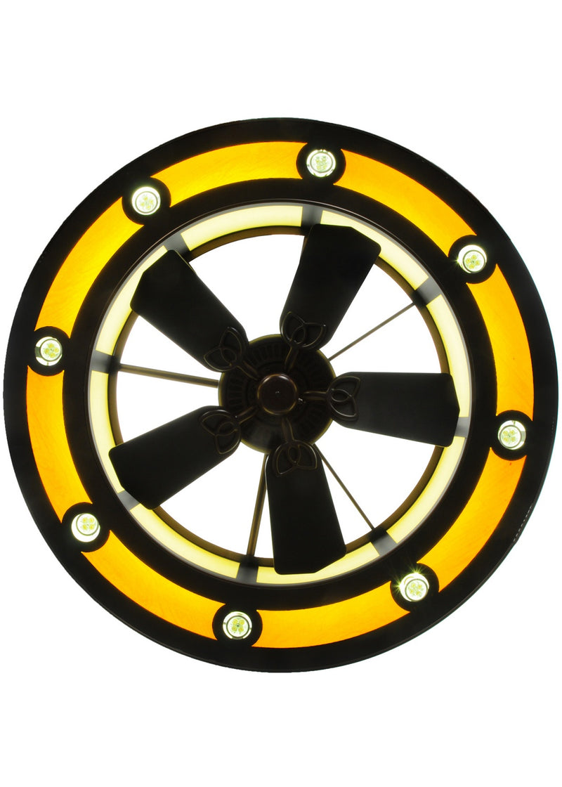 Meyda Tiffany 140662 LED Chandel-Air, Mahogany Bronze