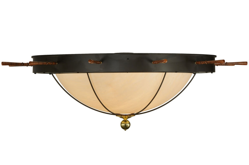 Meyda Tiffany 140743 12 Light Flushmount, Faux Alabaster