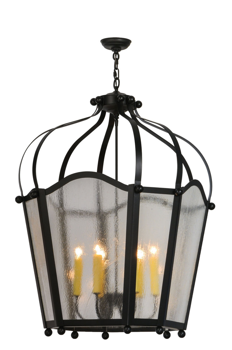 Meyda Tiffany 140825 Six Light Pendant, Blackwash