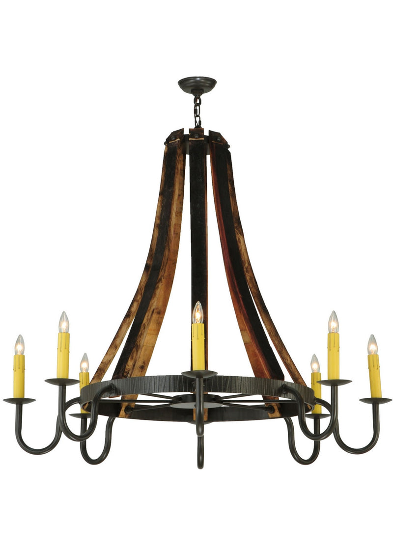 Meyda Tiffany 140876 Eight Light Chandelier, Timeless Bronze
