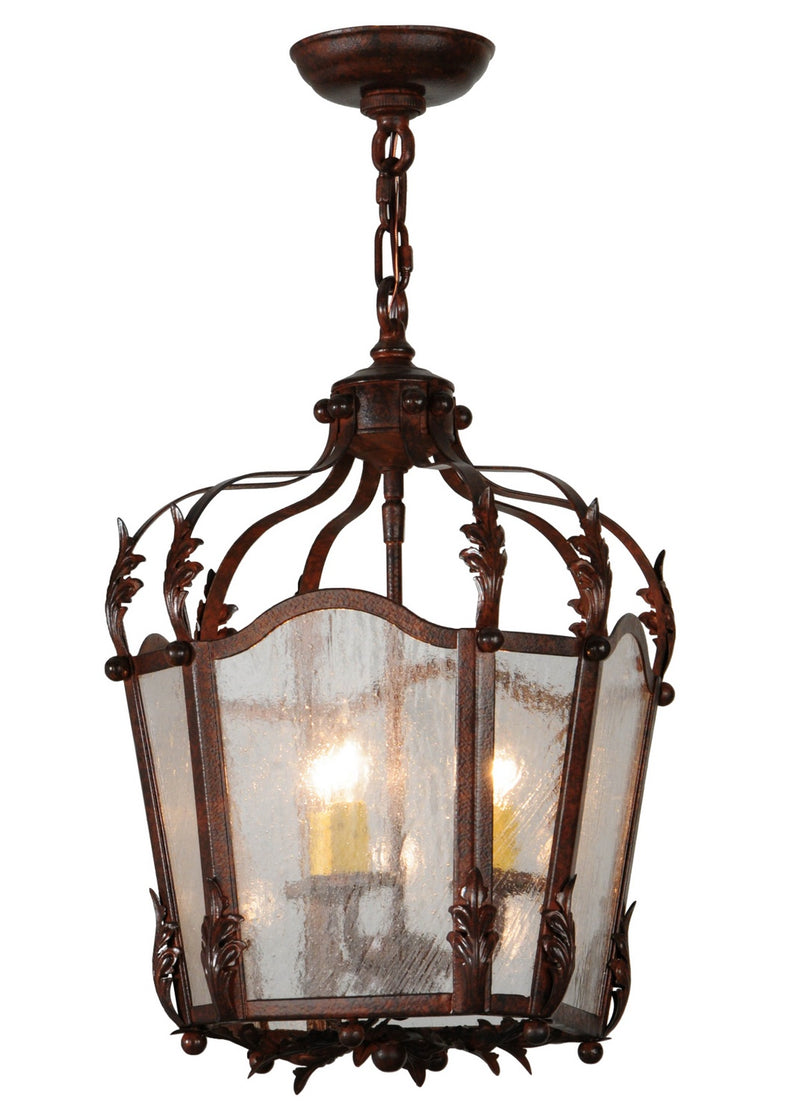 Meyda Tiffany 140904 Three Light Pendant, Rusty Nail