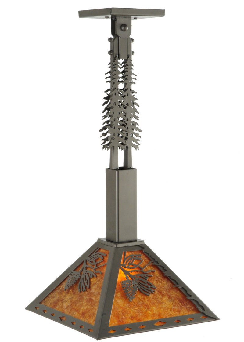 Meyda Tiffany 141031 One Light Pendant, Timeless Bronze