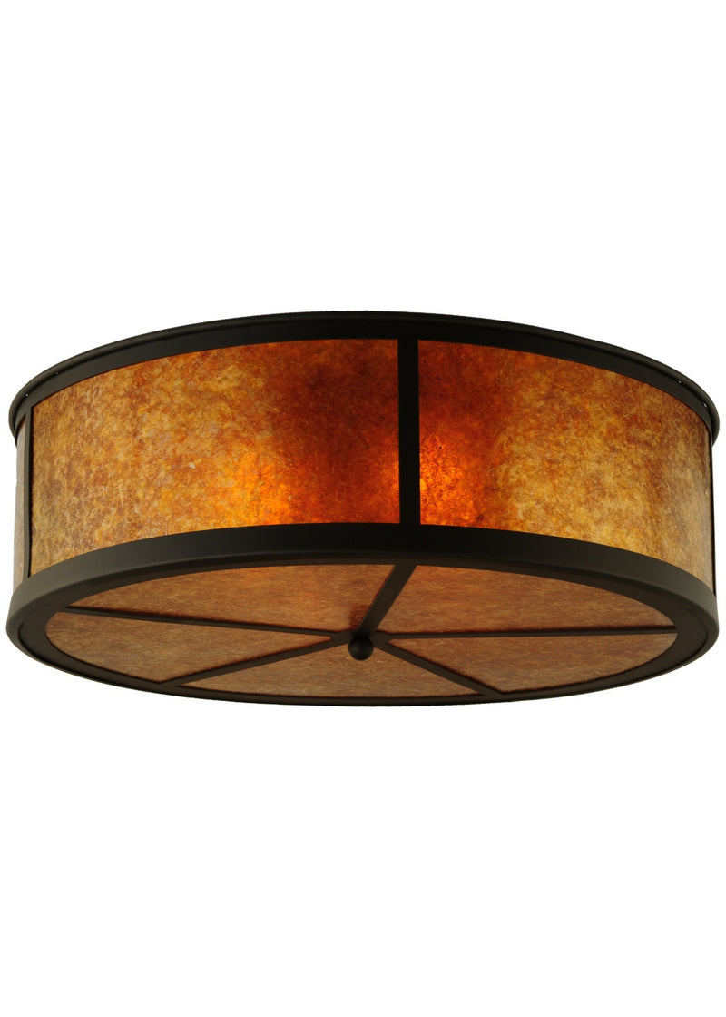 Meyda Tiffany 141167 Four Light Flushmount, Oil Rubbed Bronze