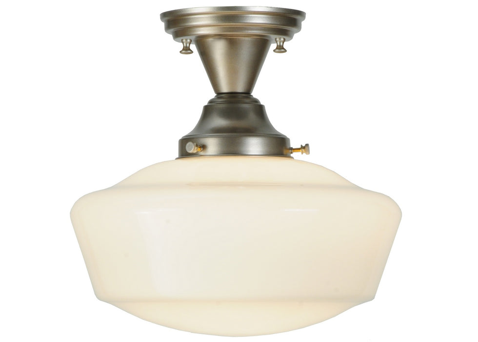 Meyda Tiffany 141231 One Light Semi-Flushmount, Nickel