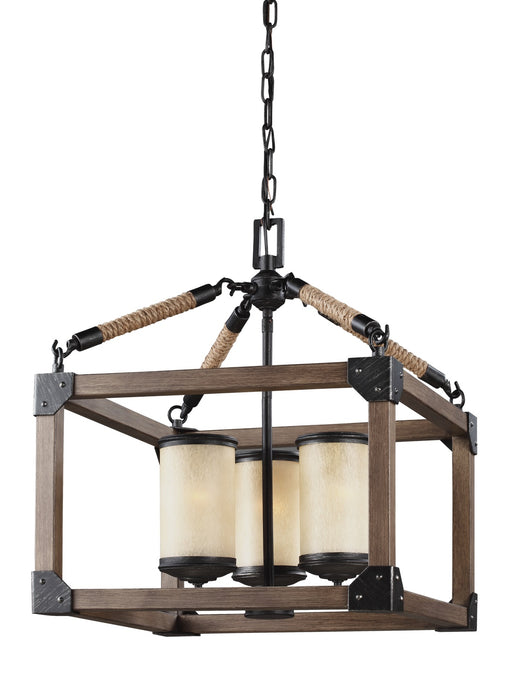 Generation Lighting 3113303-846 Three Light Chandelier, Stardust
