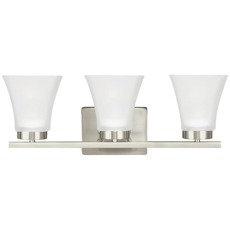 Generation Lighting 4411603-962 Three Light Wall / Bath, Brushed Nickel