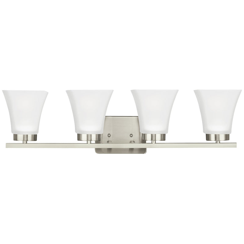 Generation Lighting 4411604-962 Four Light Wall / Bath, Brushed Nickel