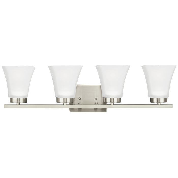 Generation Lighting 4411604-962 Four Light Wall / Bath, Brushed Nickel