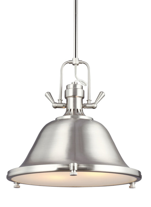 Generation Lighting 6514402-962 Two Light Pendant, Brushed Nickel