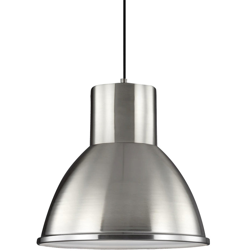 Generation Lighting 6517401-962 One Light Pendant, Brushed Nickel