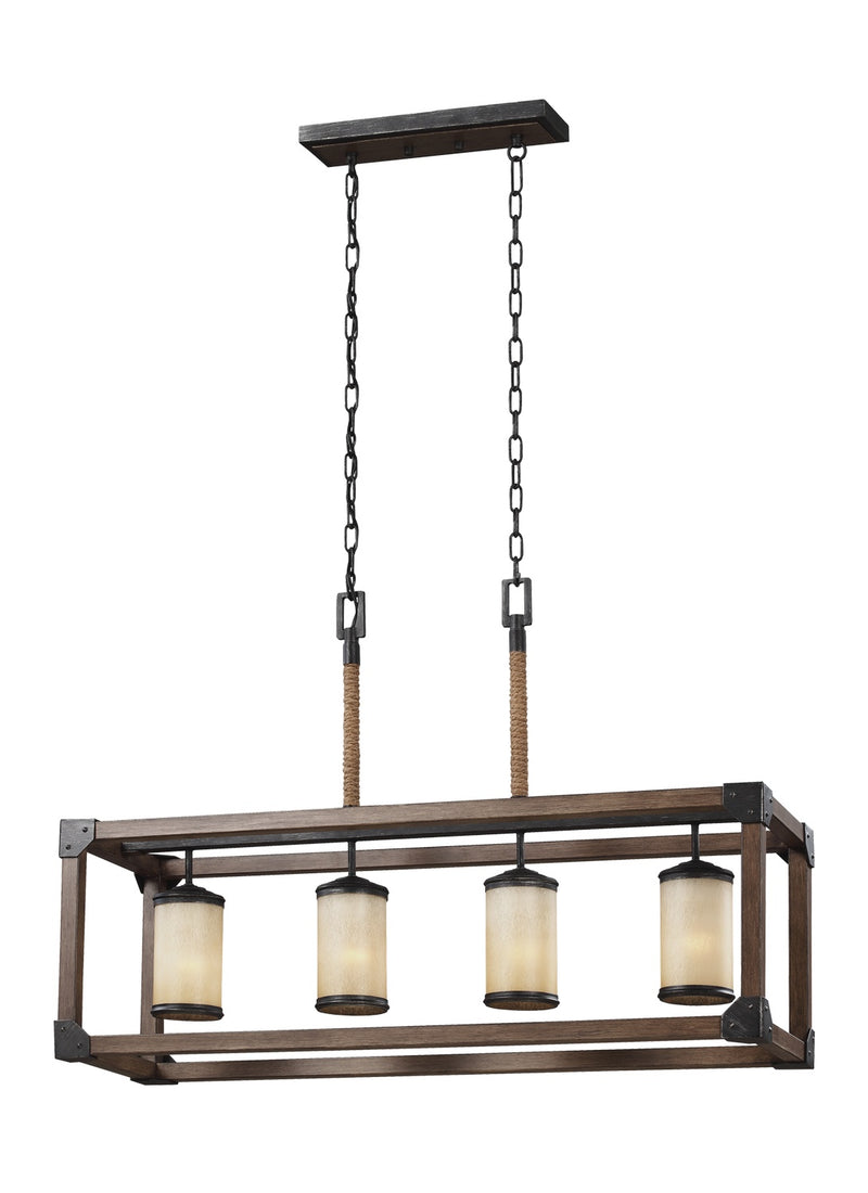 Generation Lighting 6613304-846 Four Light Island Pendant, Stardust