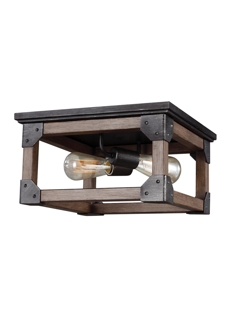 Generation Lighting 7513302-846 Two Light Flush Mount, Stardust